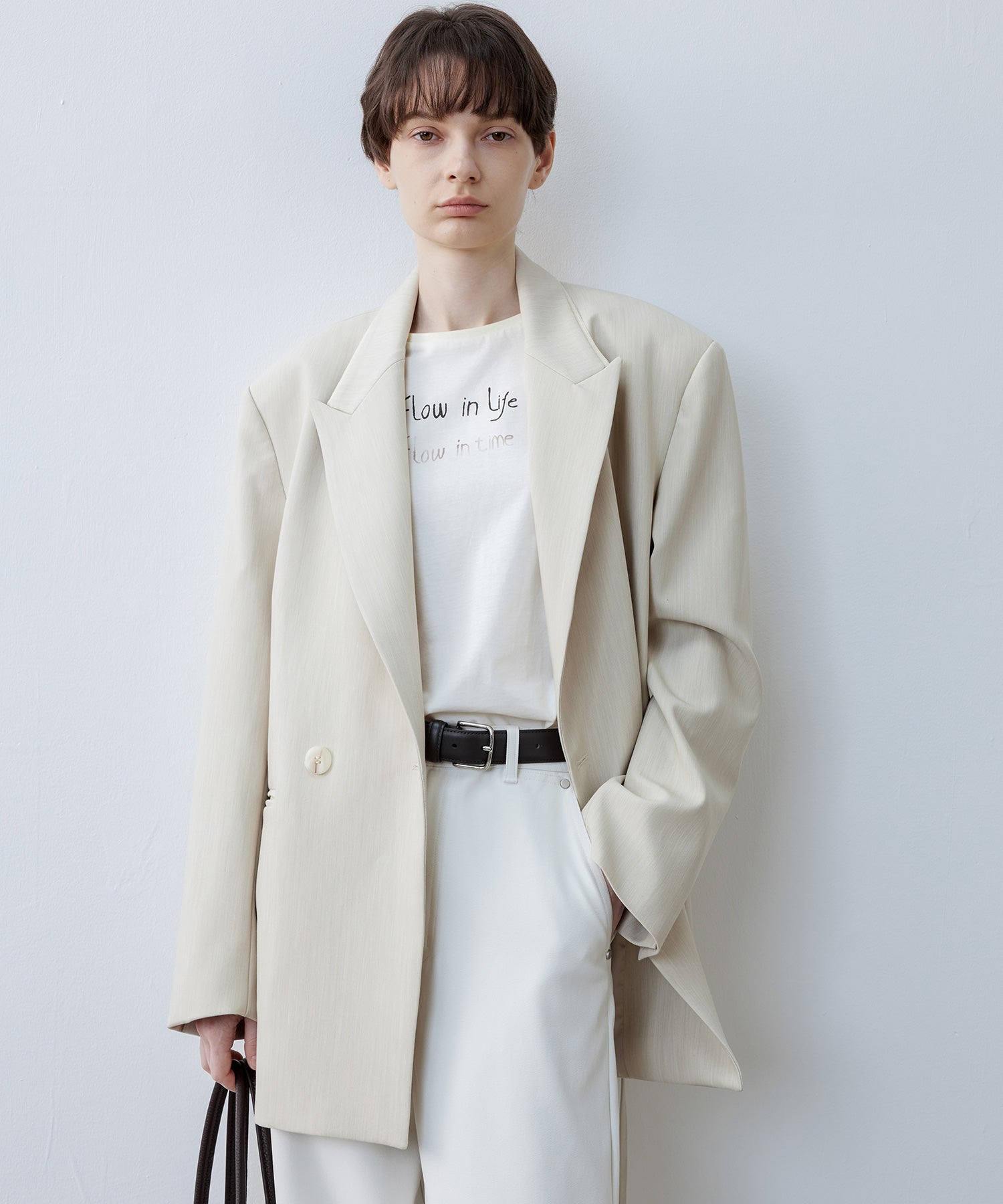 Notch Collar Boxy Jacket