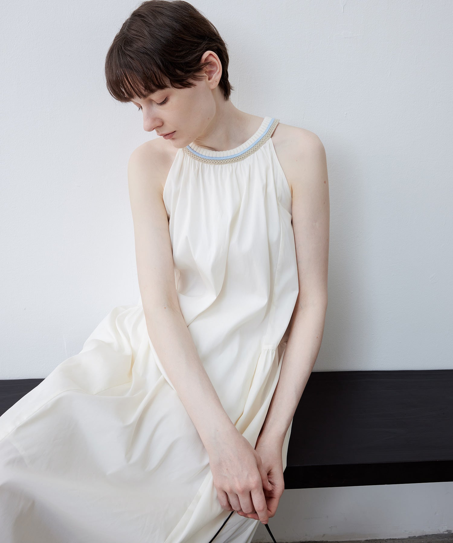 Ribbed Halter Neck Dress