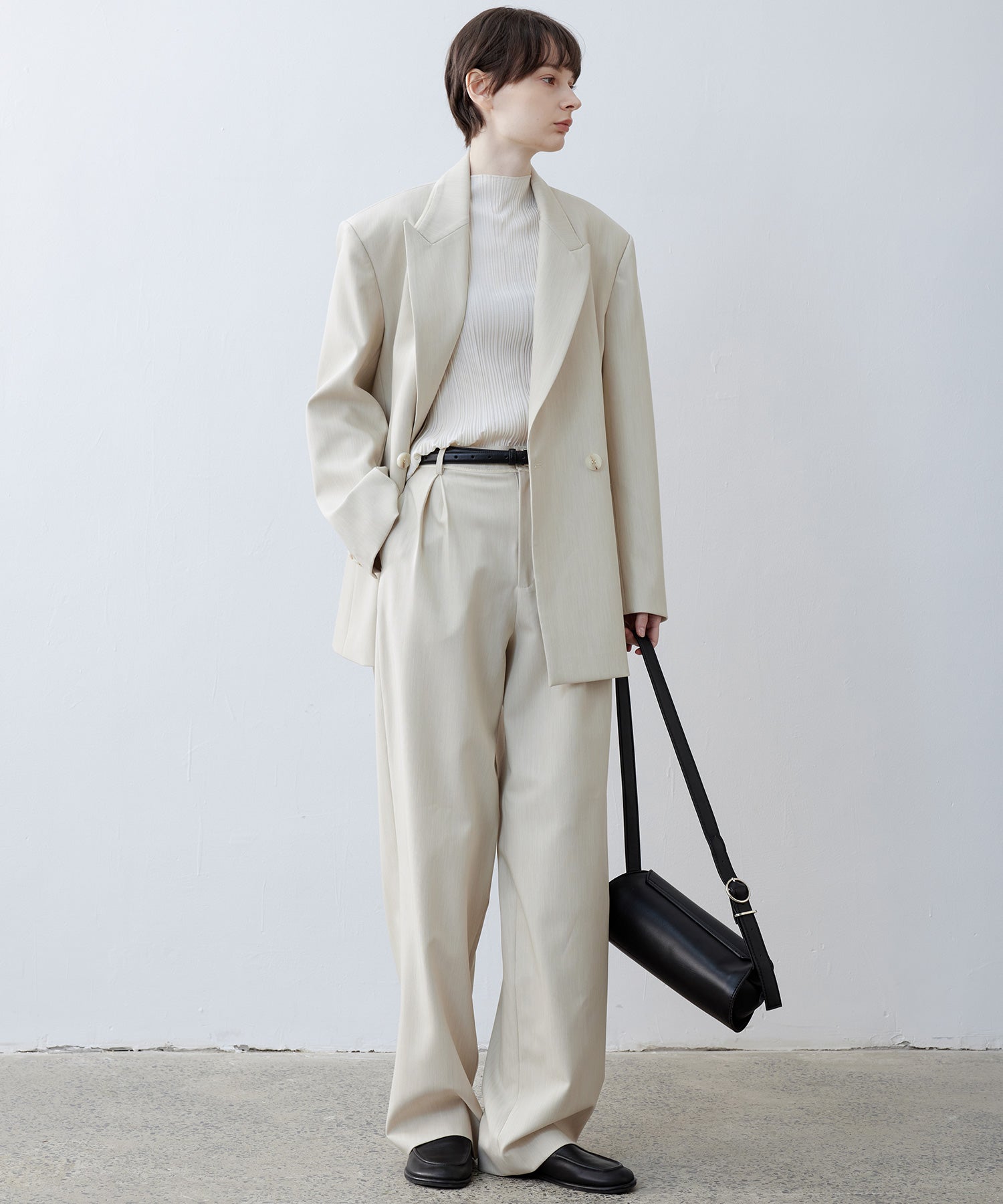 Notch Collar Boxy Jacket