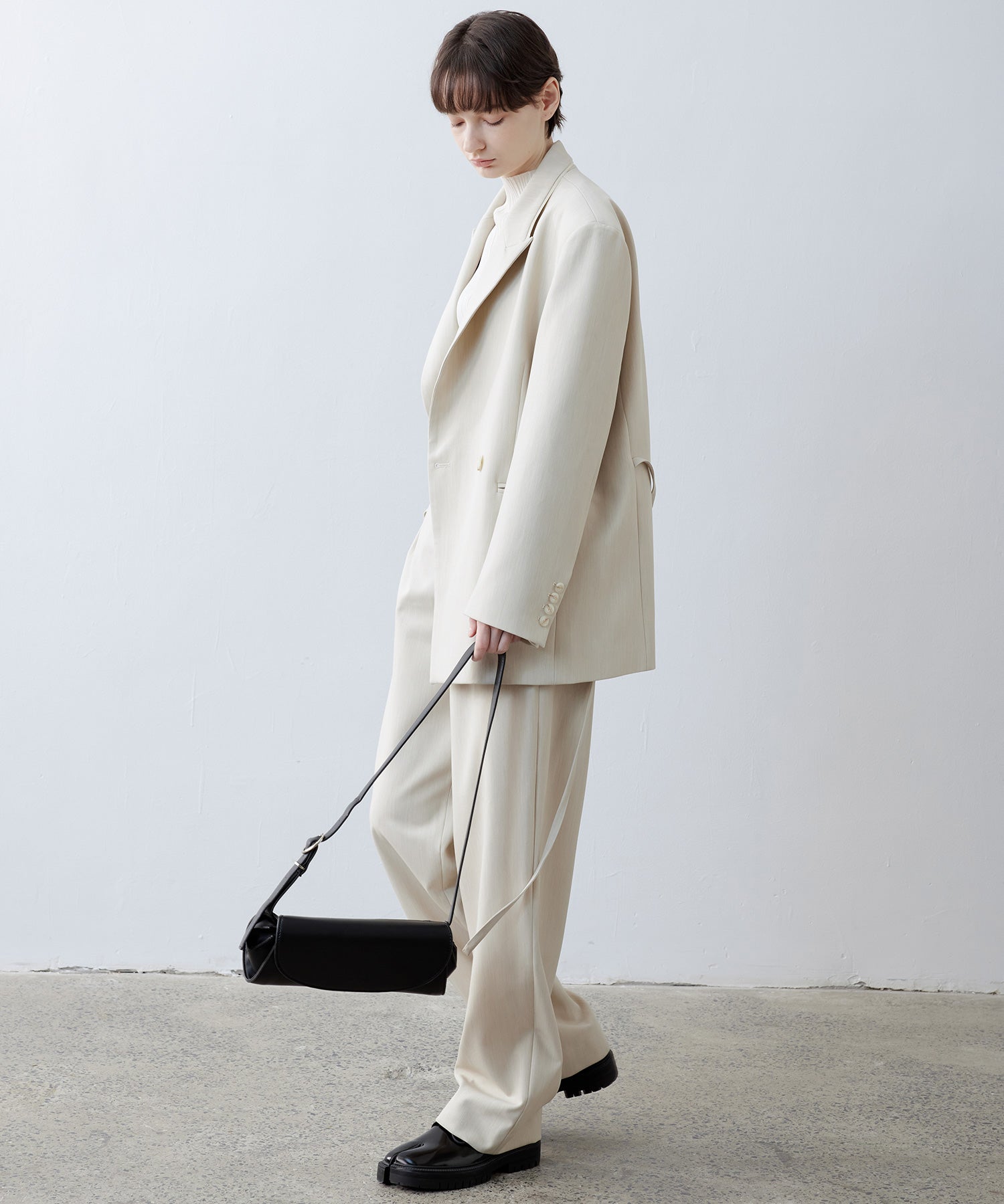 Notch Collar Boxy Jacket