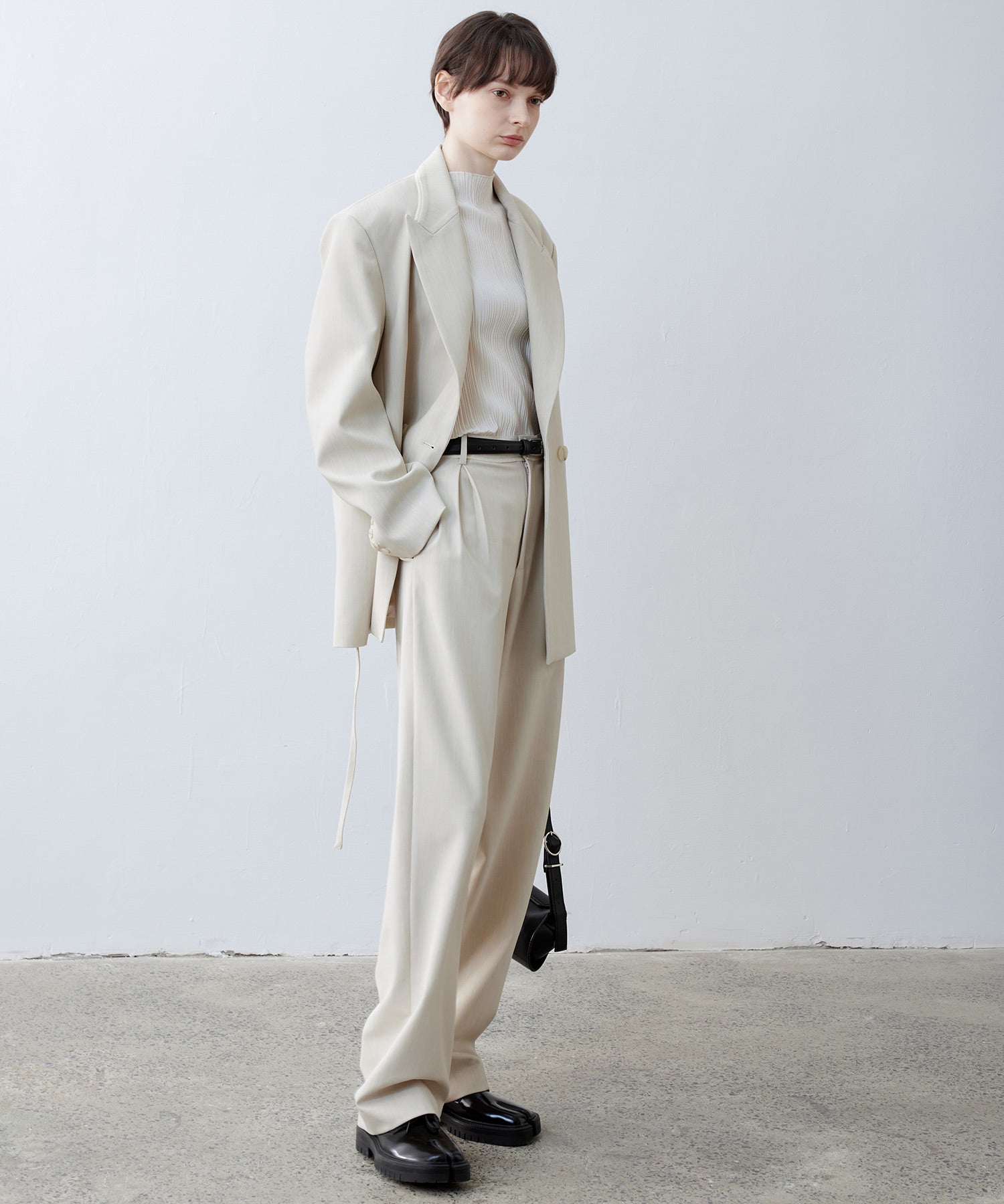Notch Collar Boxy Jacket