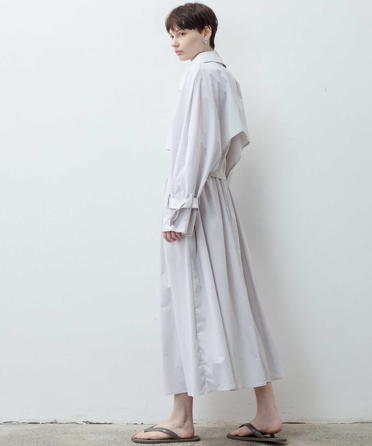 UV-Protection Basic Gathered Skirt