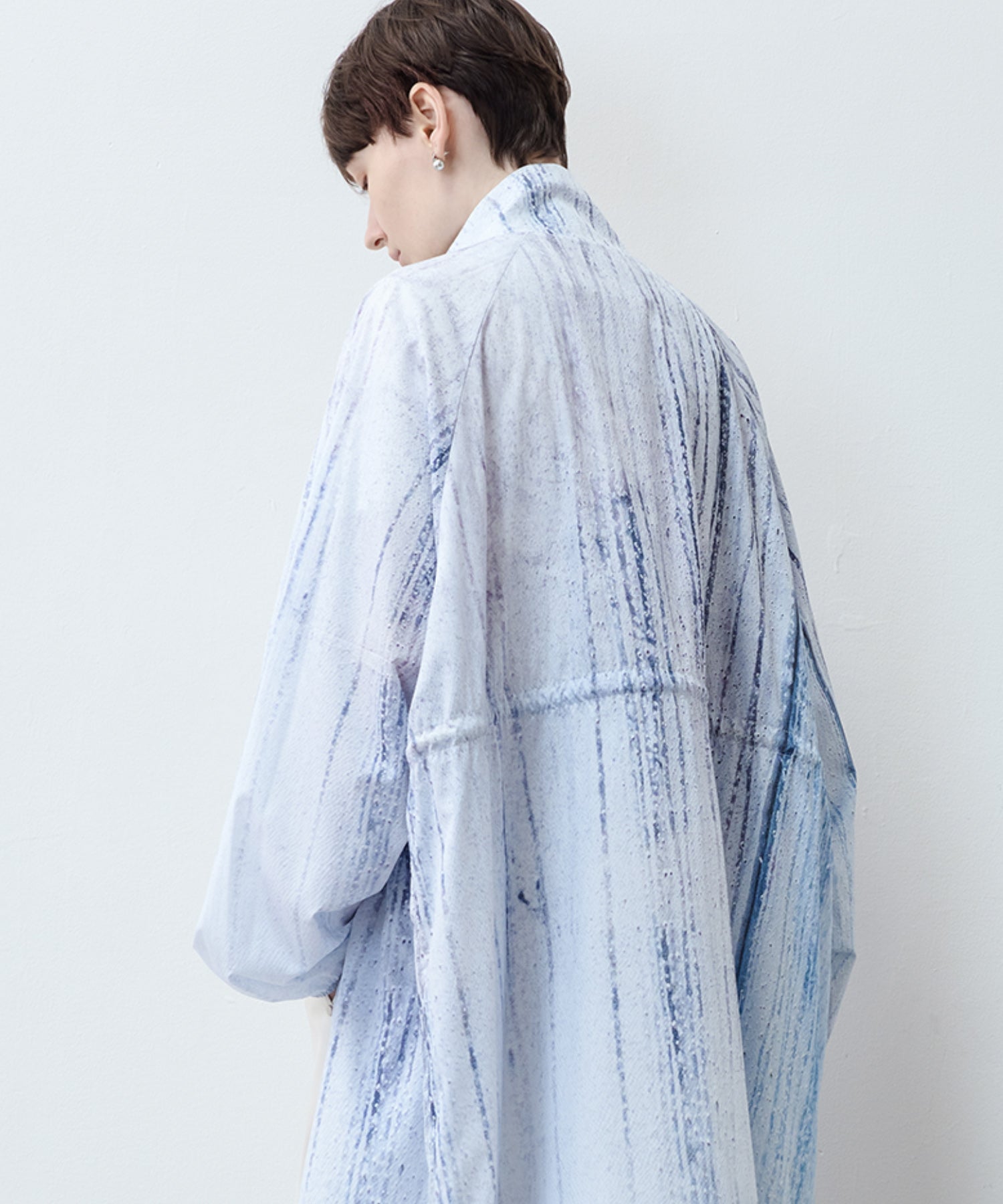Nuance Print UV-Protection Trench - Long Lightweight Coat