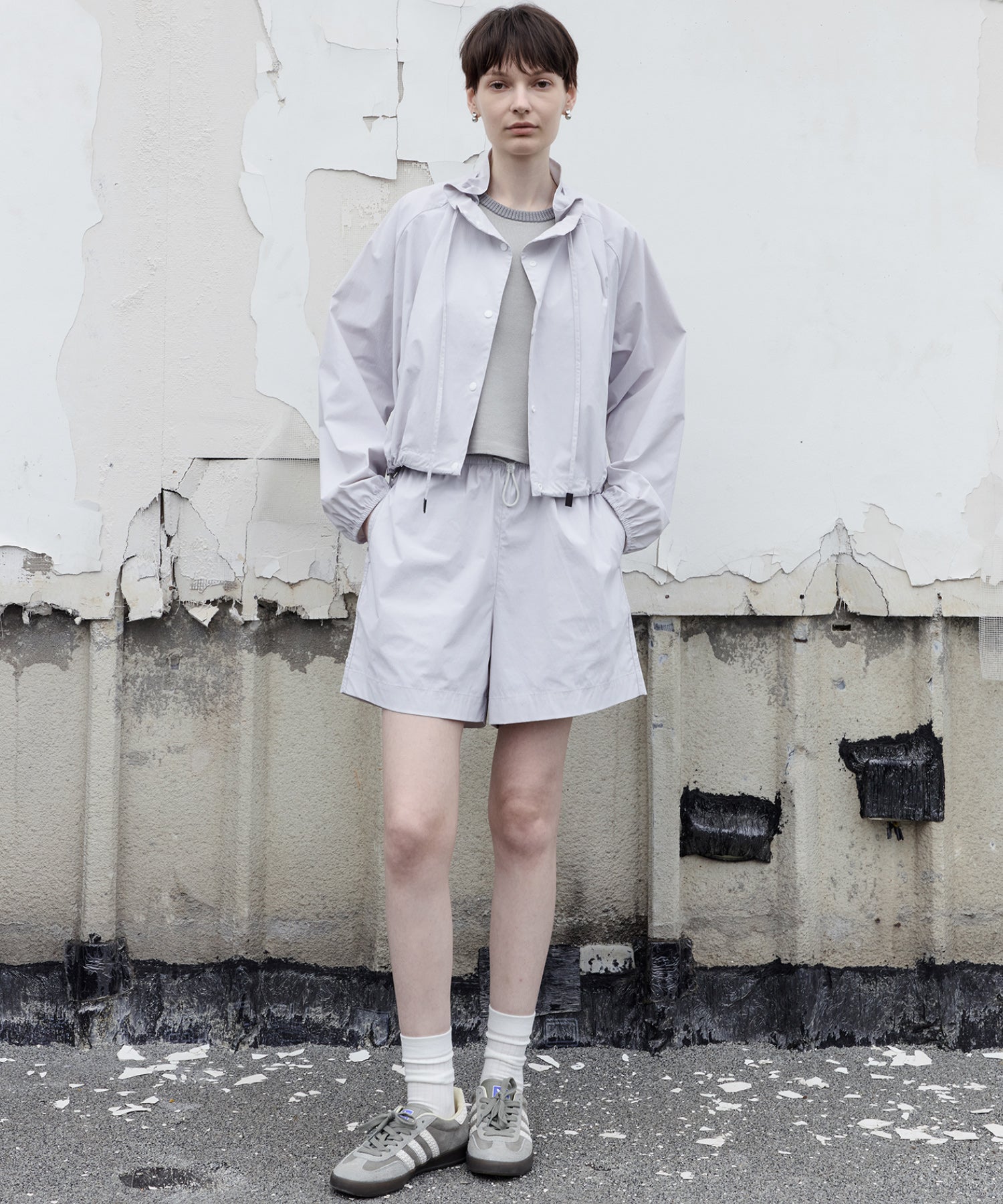 UV Protection Drawstring Light Blouson