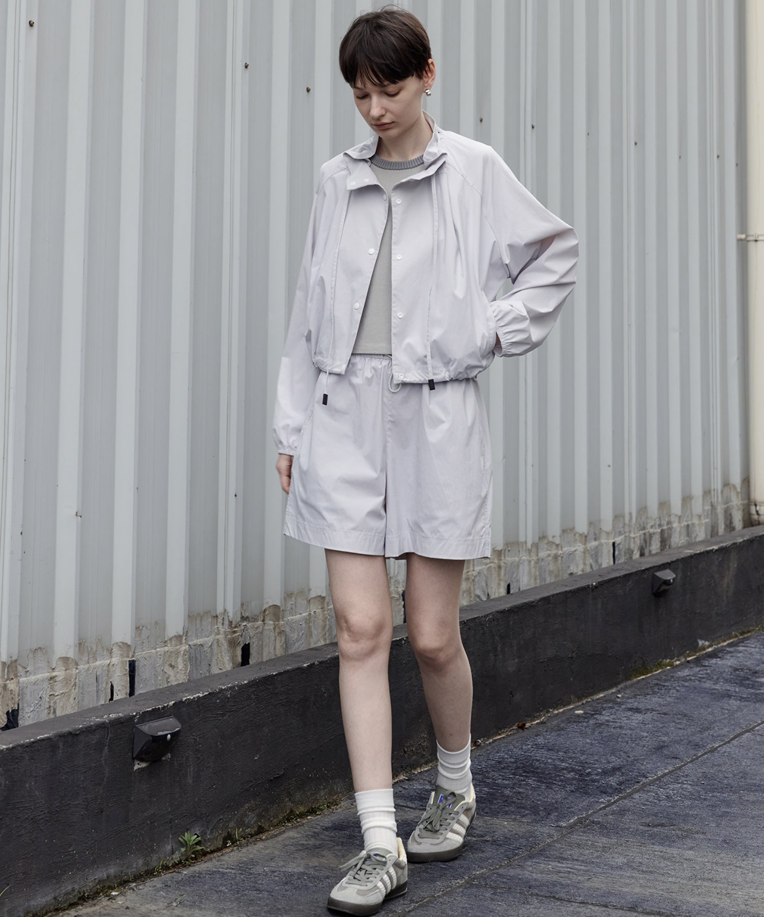 UV Protection Drawstring Light Blouson