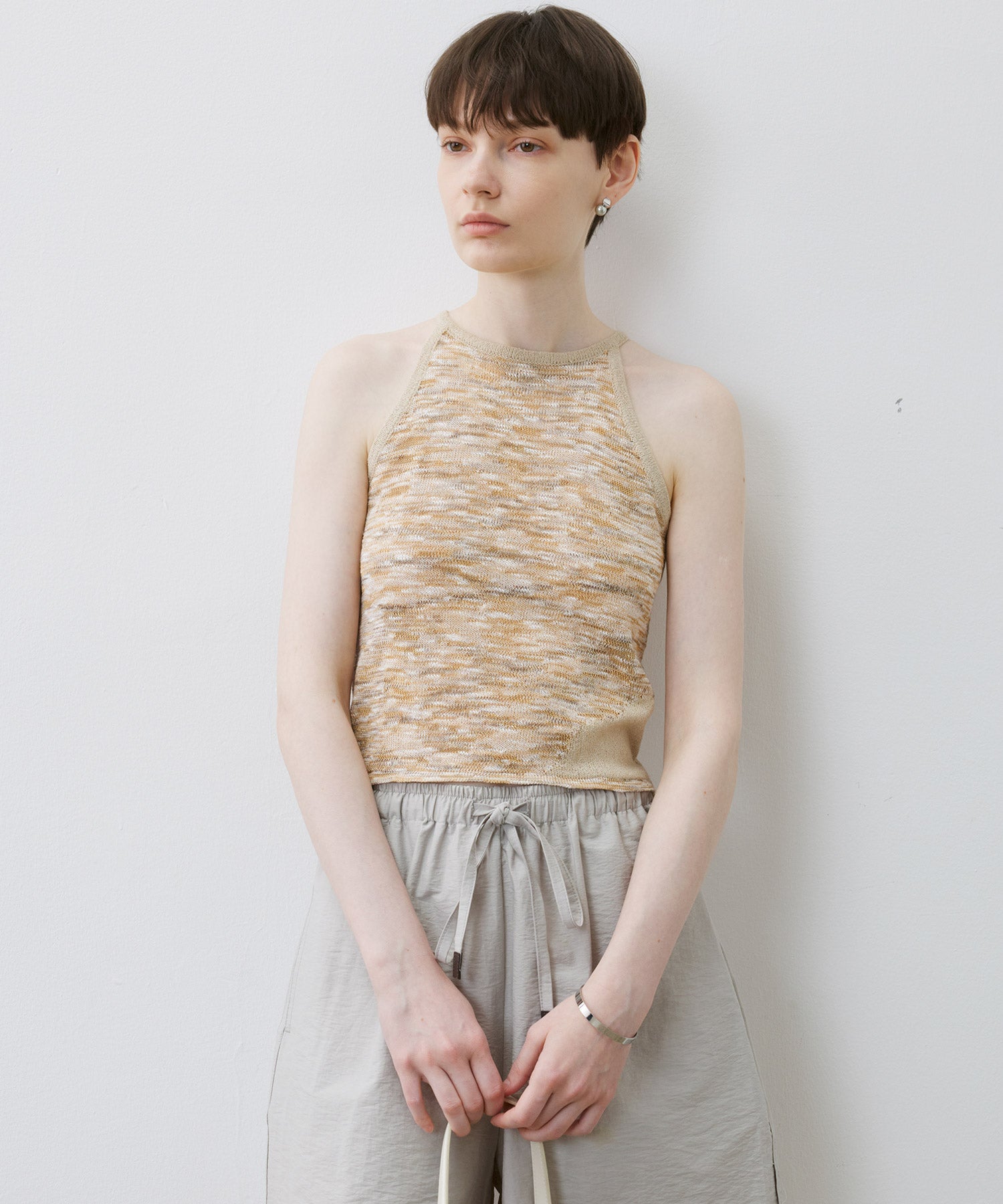 Artistic Mixed-Color Camisole Tank