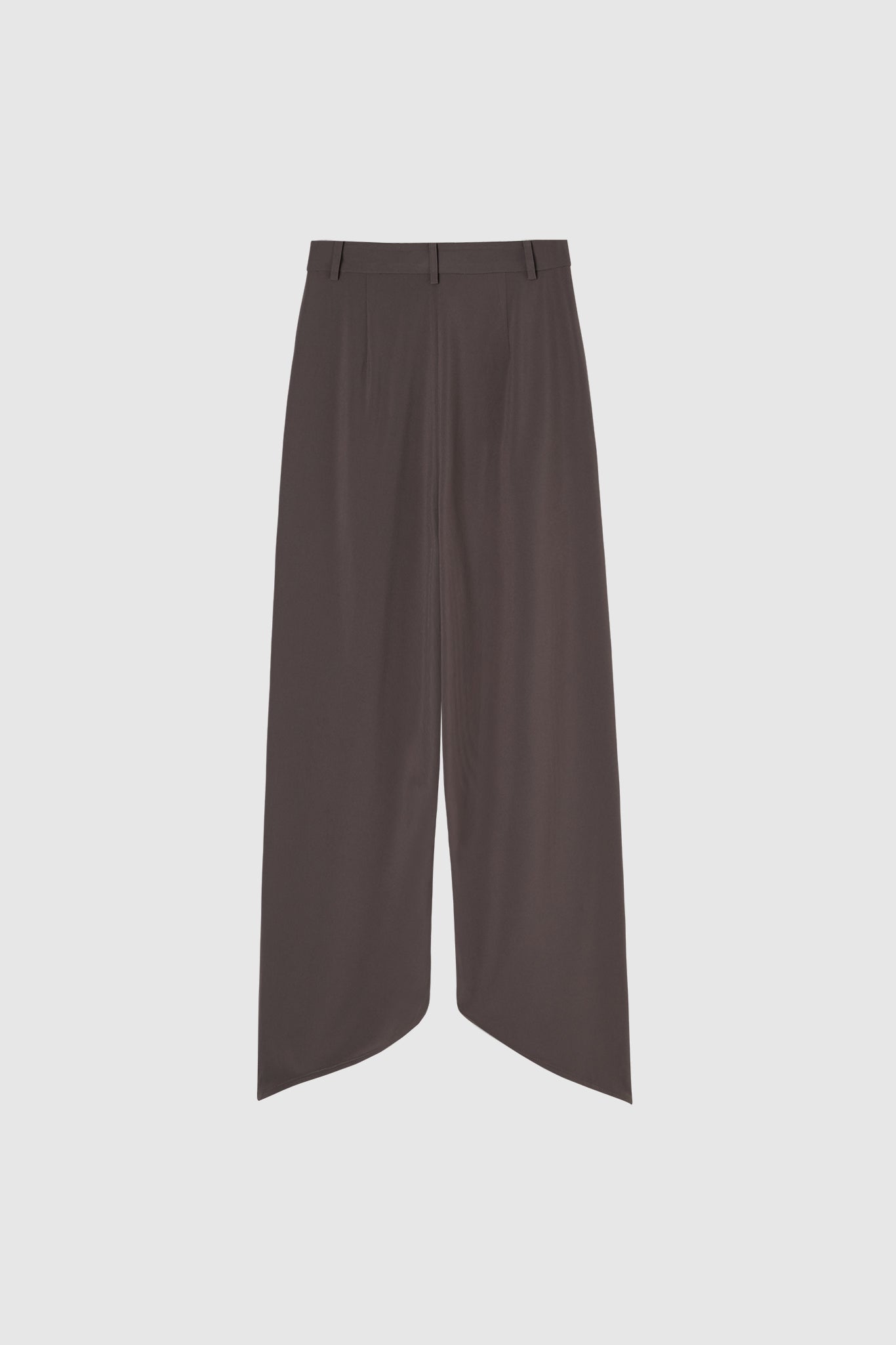 round cut straight ankle pants