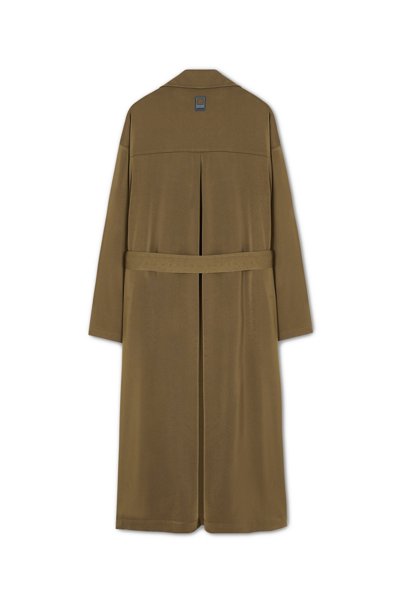 sleeve gathered narrow trench coat 