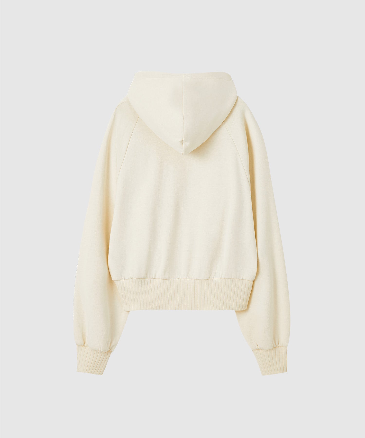 Short length basic hoodie 