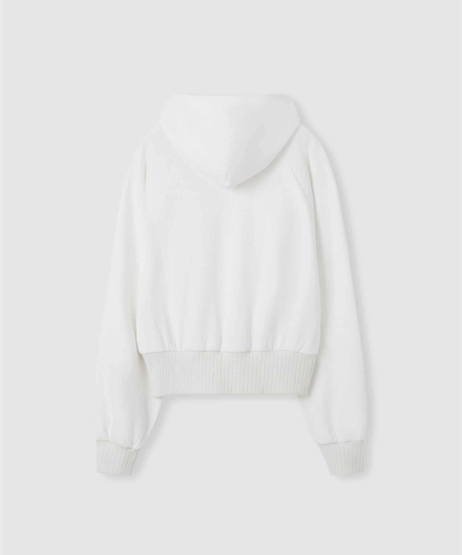 Short length basic hoodie 