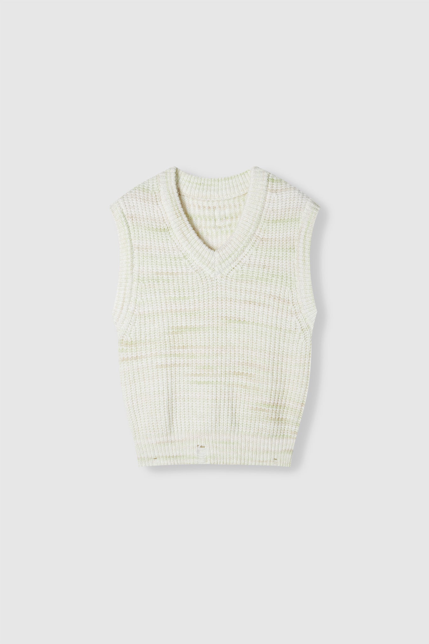 V neck knit vest 