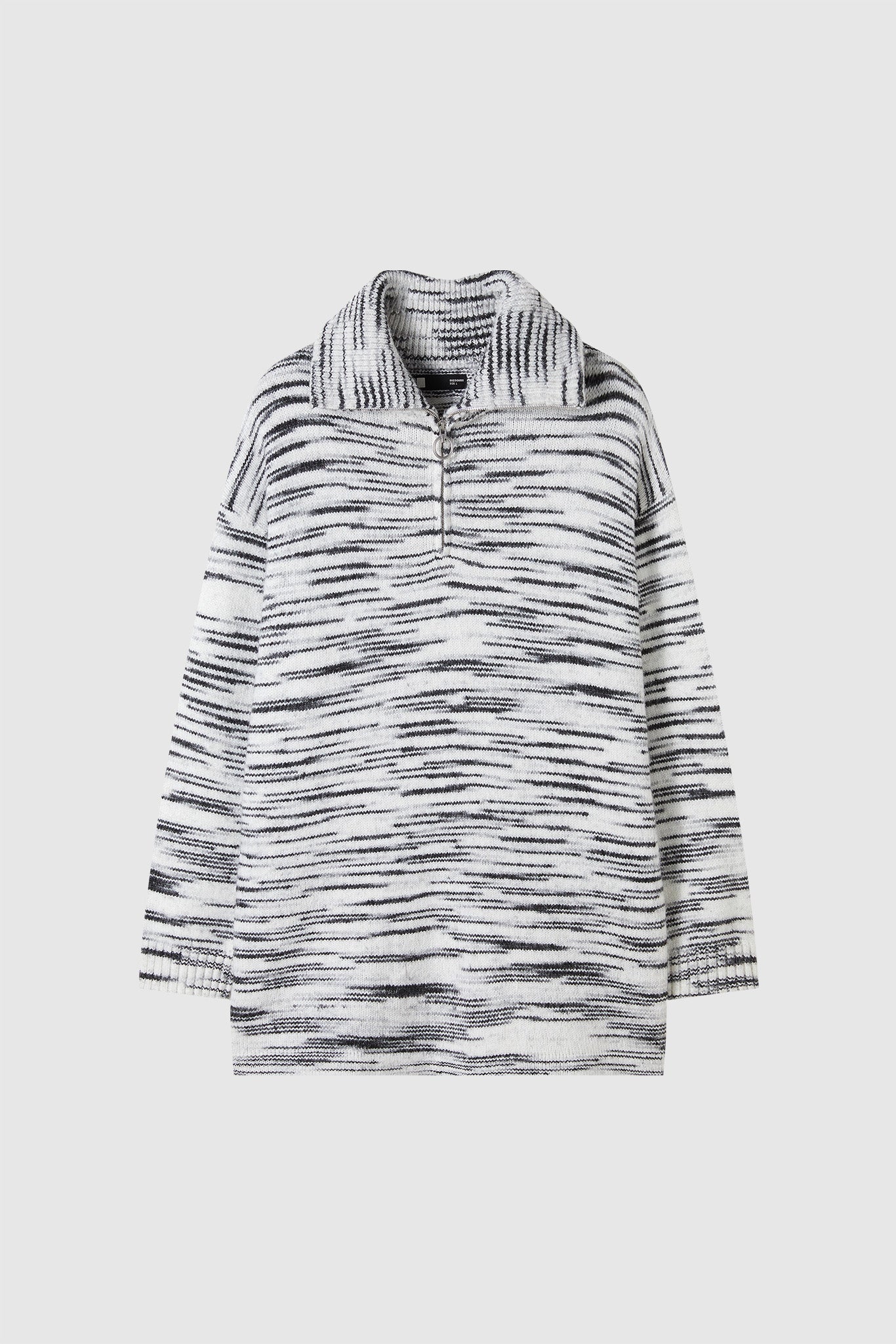 Half zip over polo shirt knit pullover 