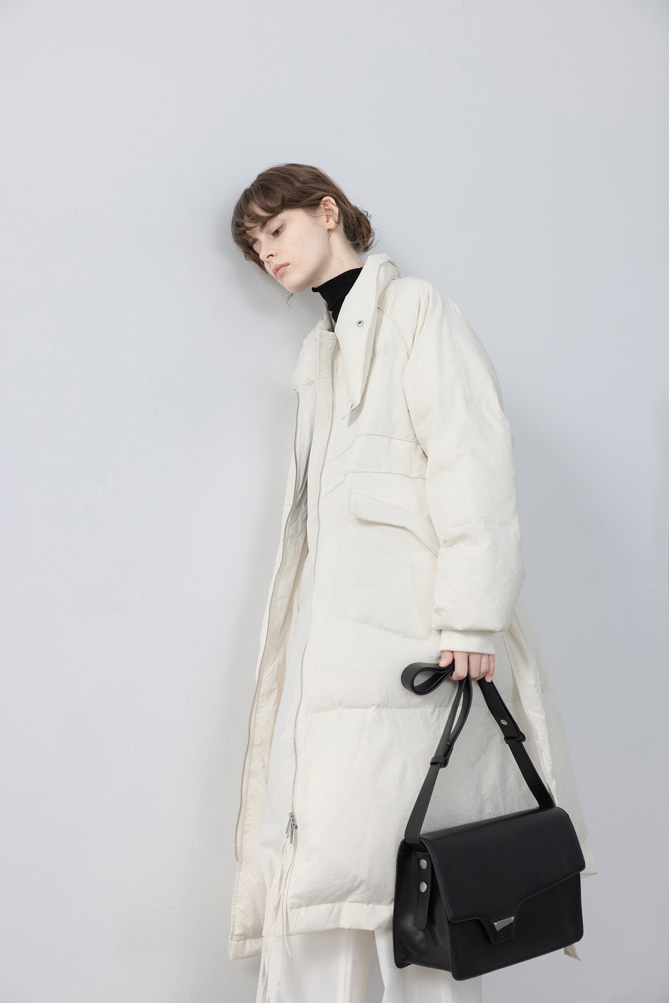 Oversilhouette long volume down coat 