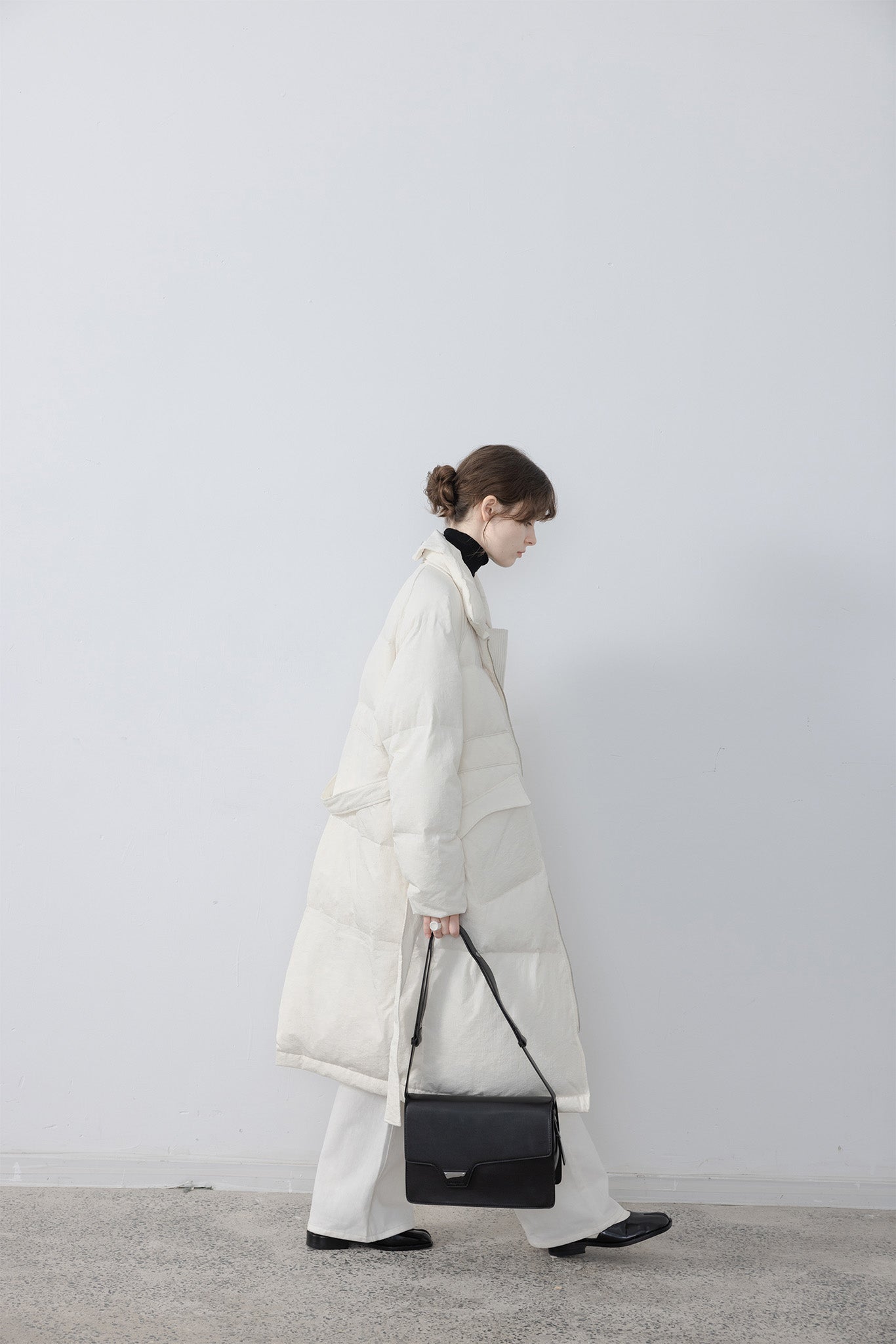 Oversilhouette long volume down coat 