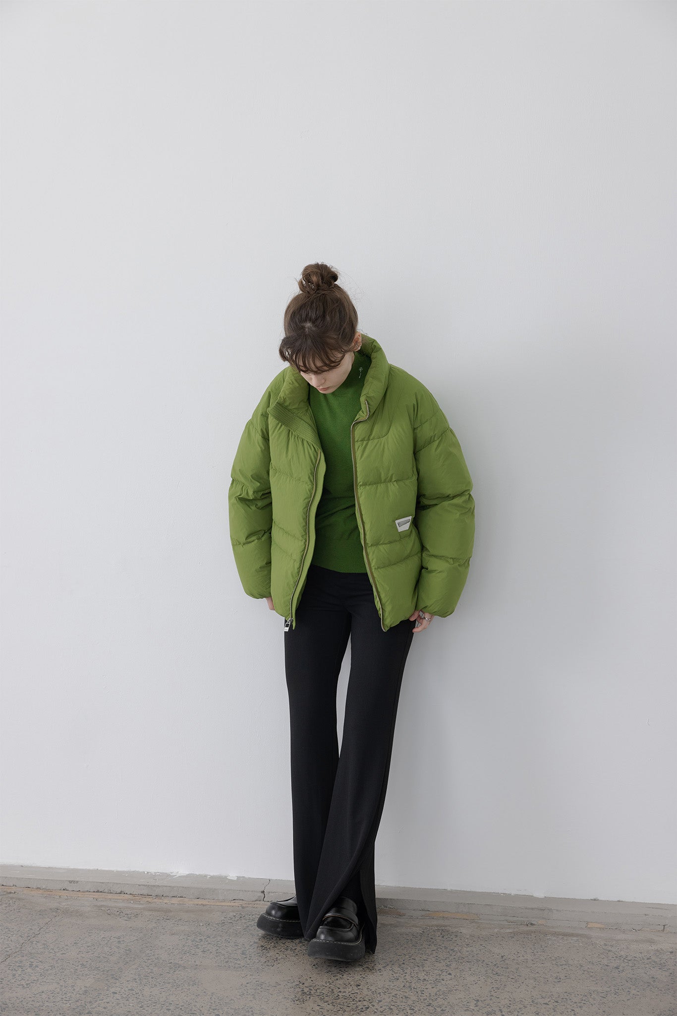 color volume down jacket 