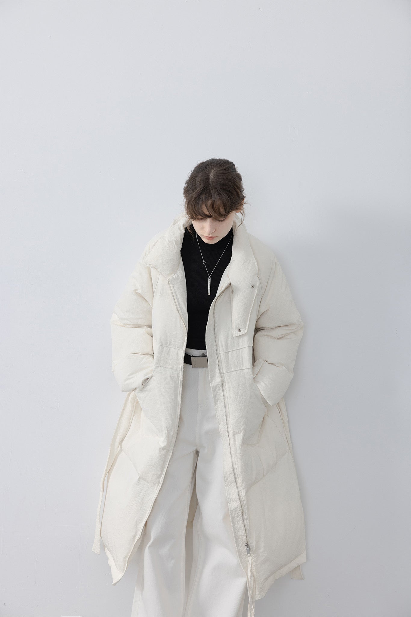 Oversilhouette long volume down coat 