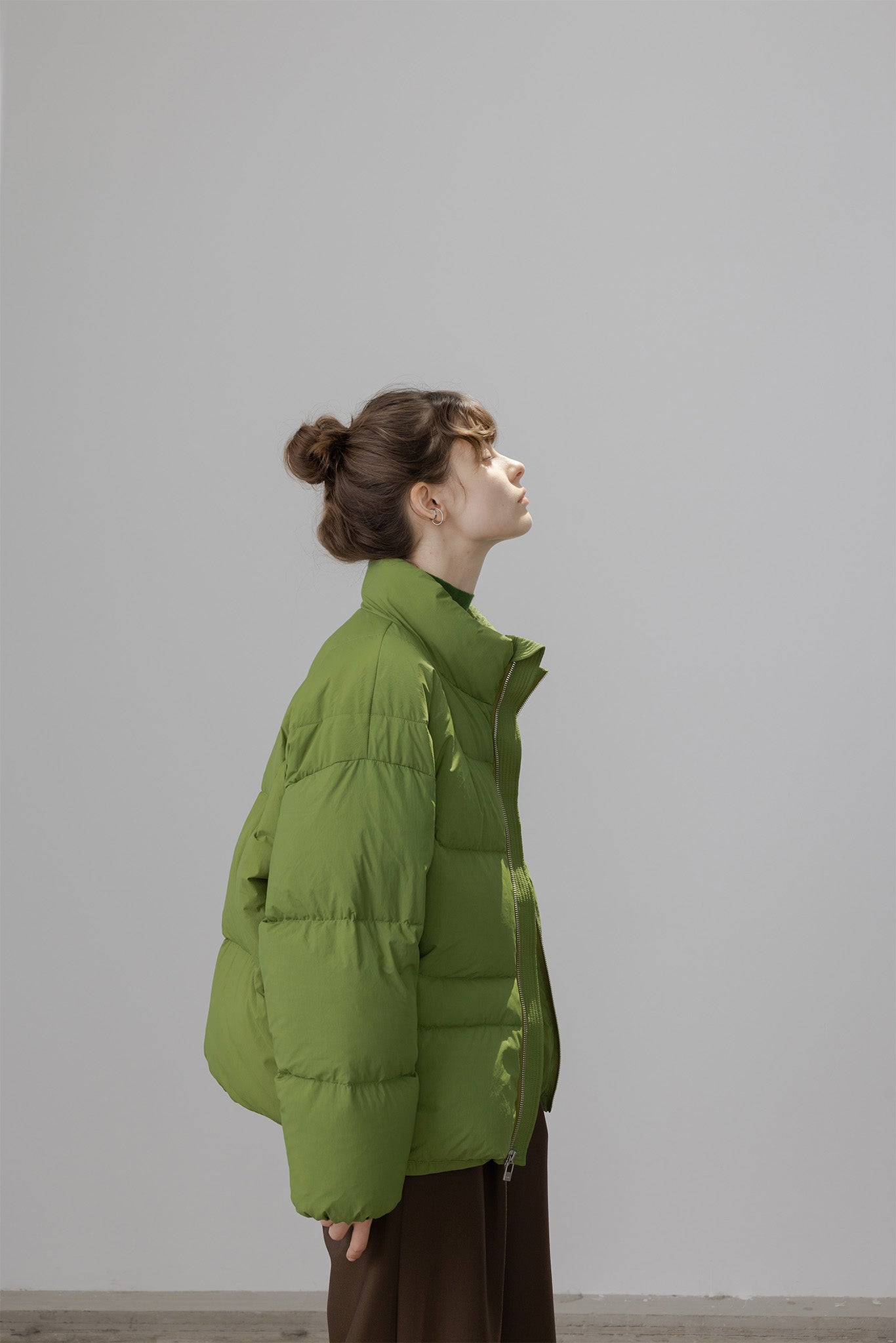 color volume down jacket 