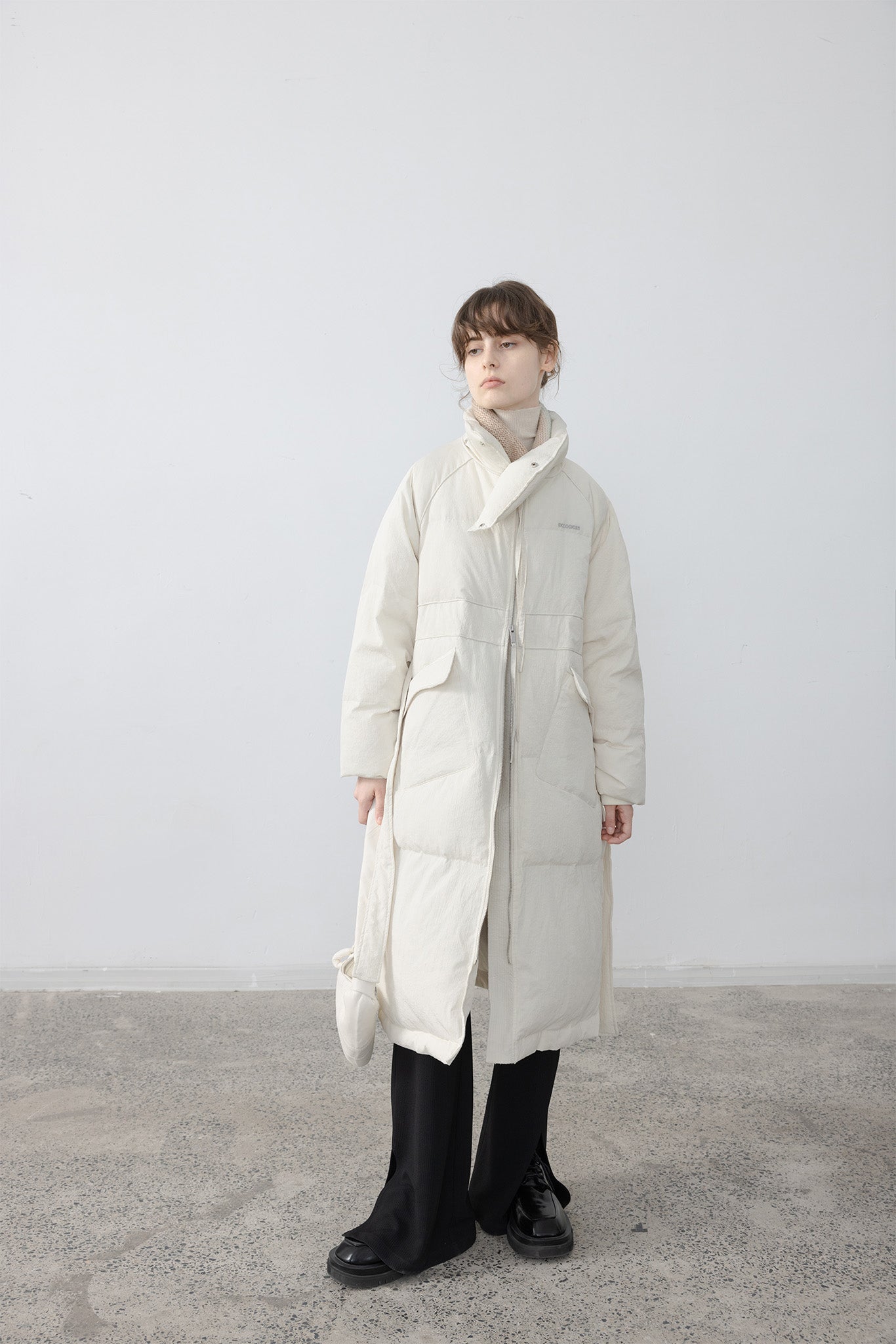 Oversilhouette long volume down coat 