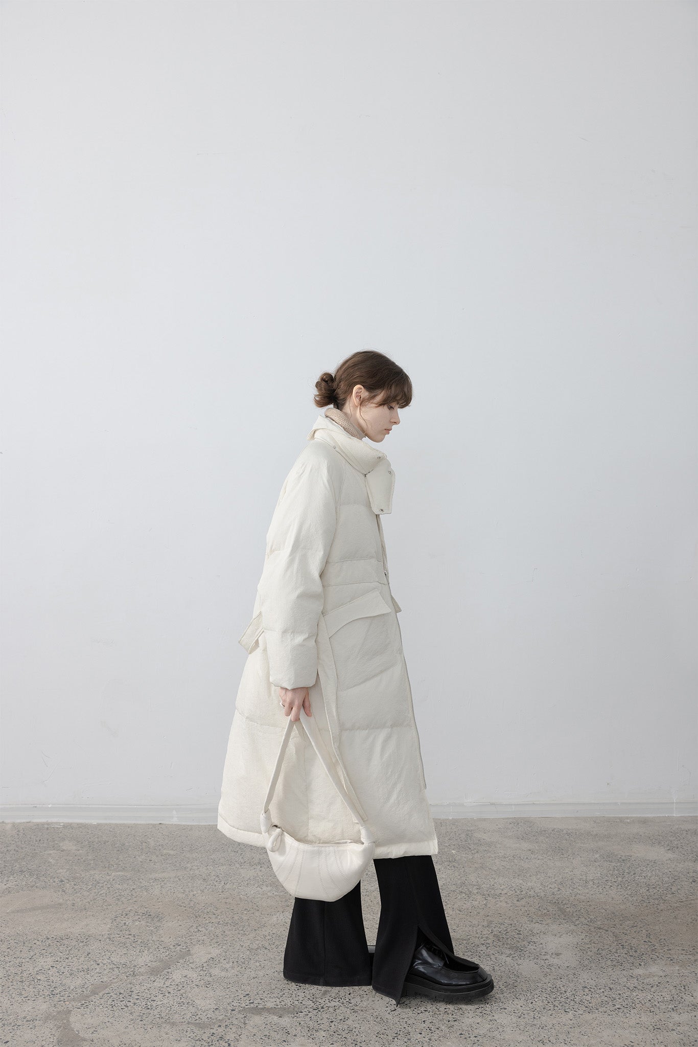 Oversilhouette long volume down coat 