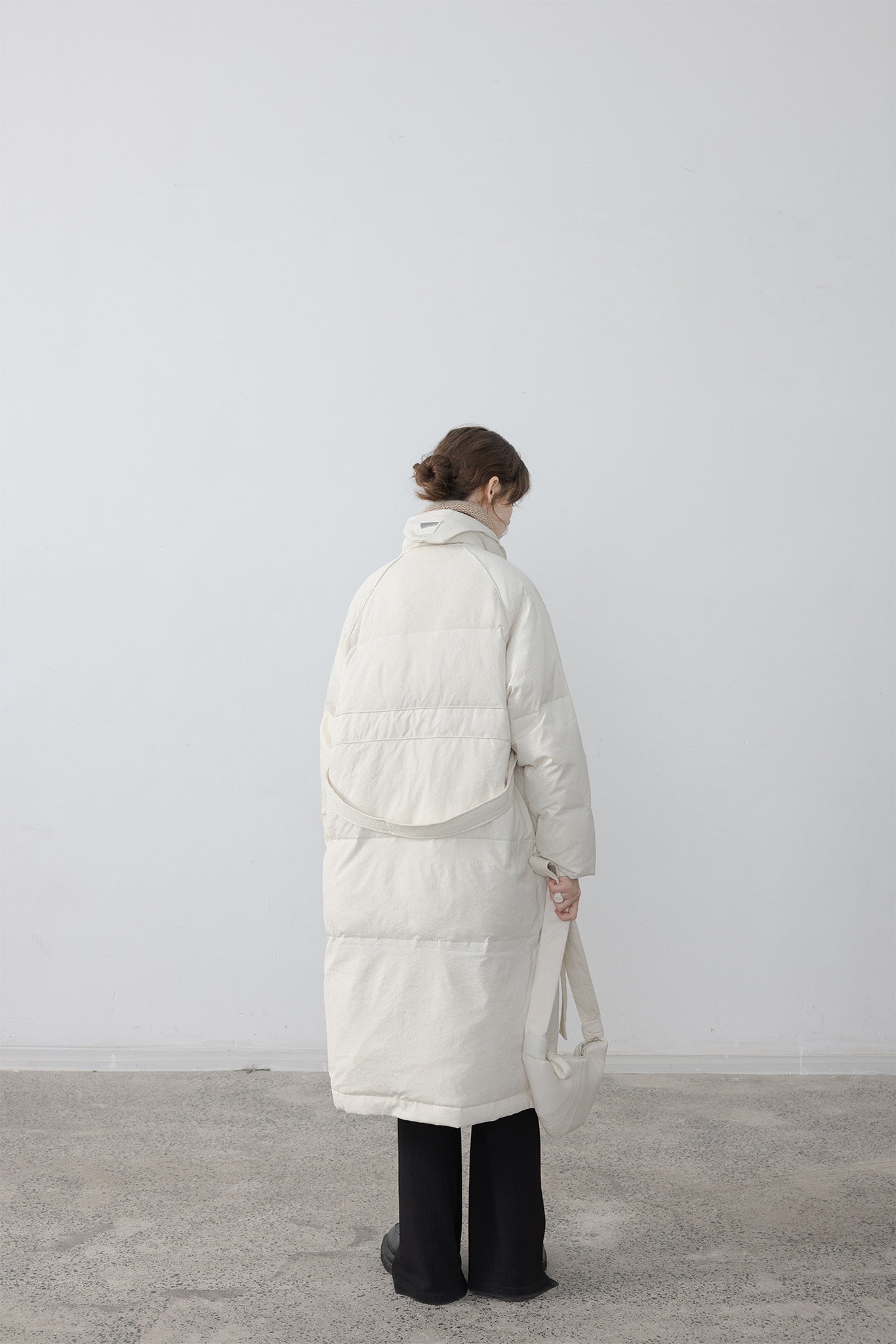 Oversilhouette long volume down coat 