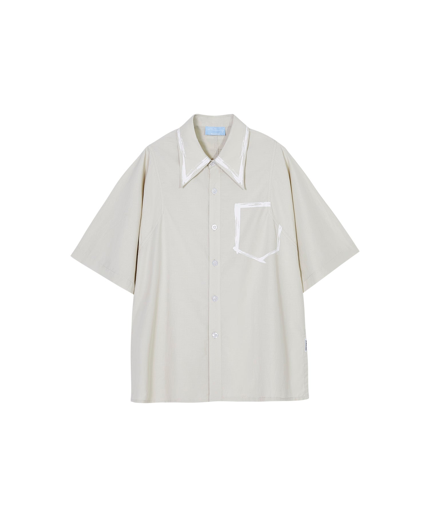 [UNISEX] Brushed paint overshirt 