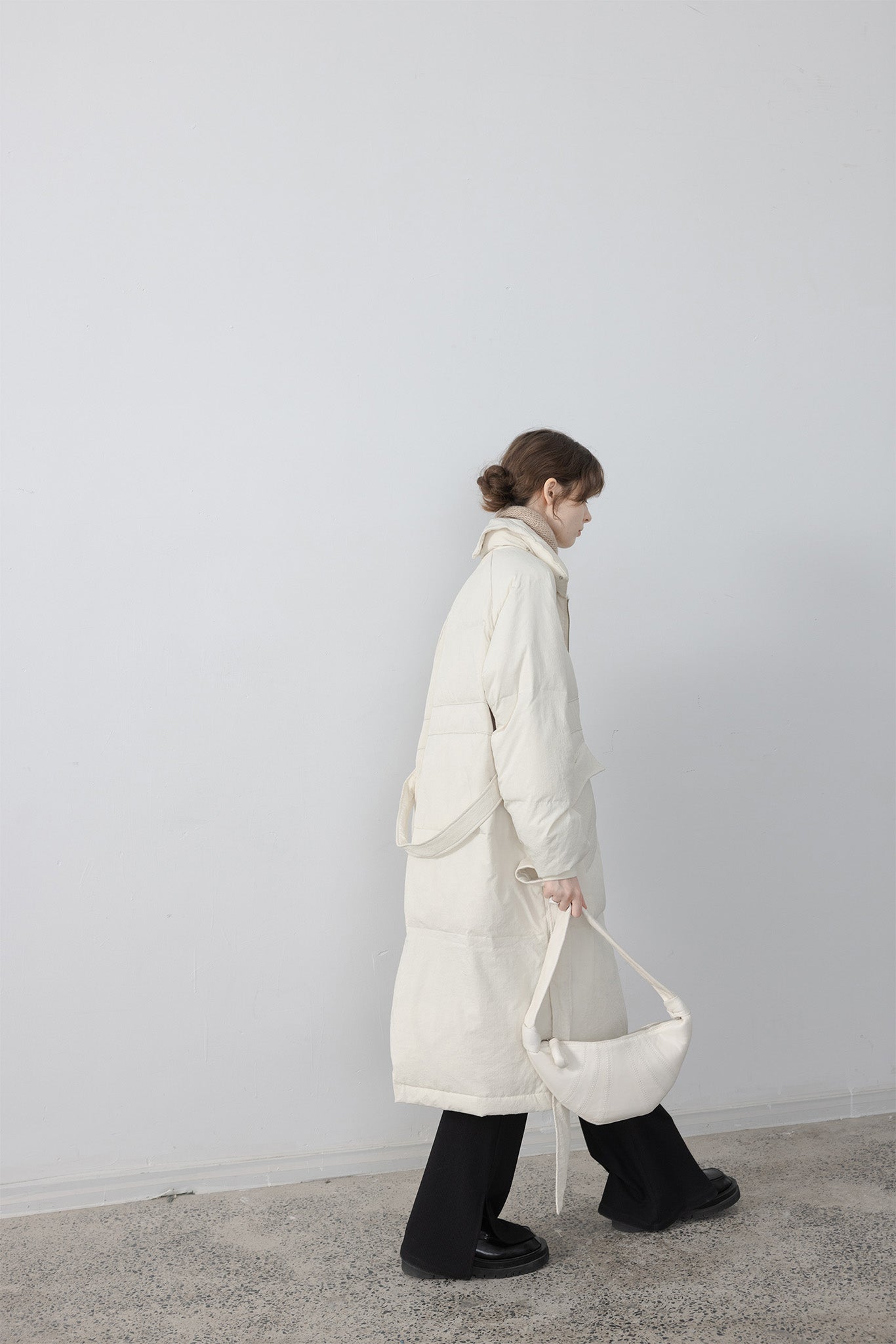 Oversilhouette long volume down coat 