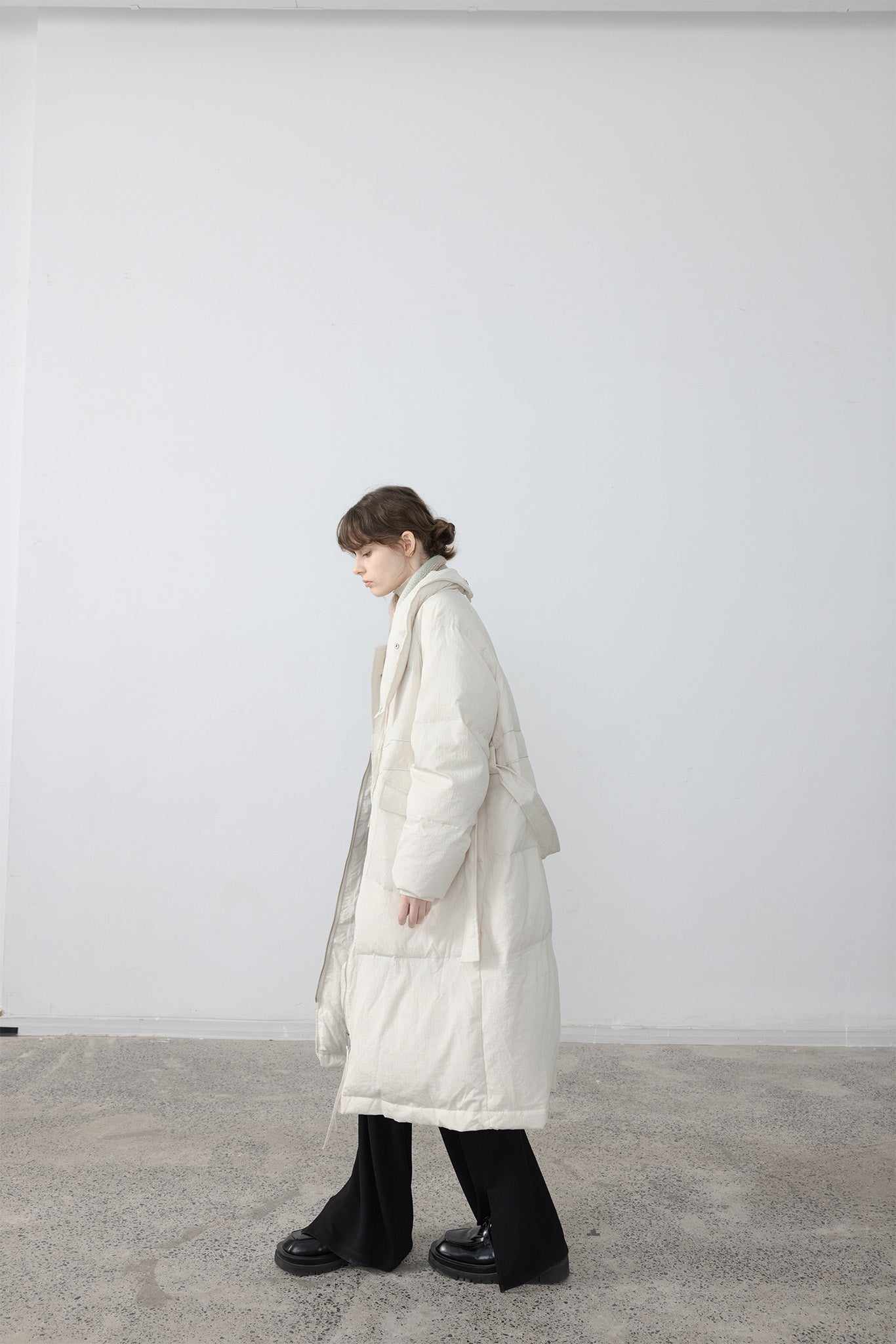 Oversilhouette long volume down coat 