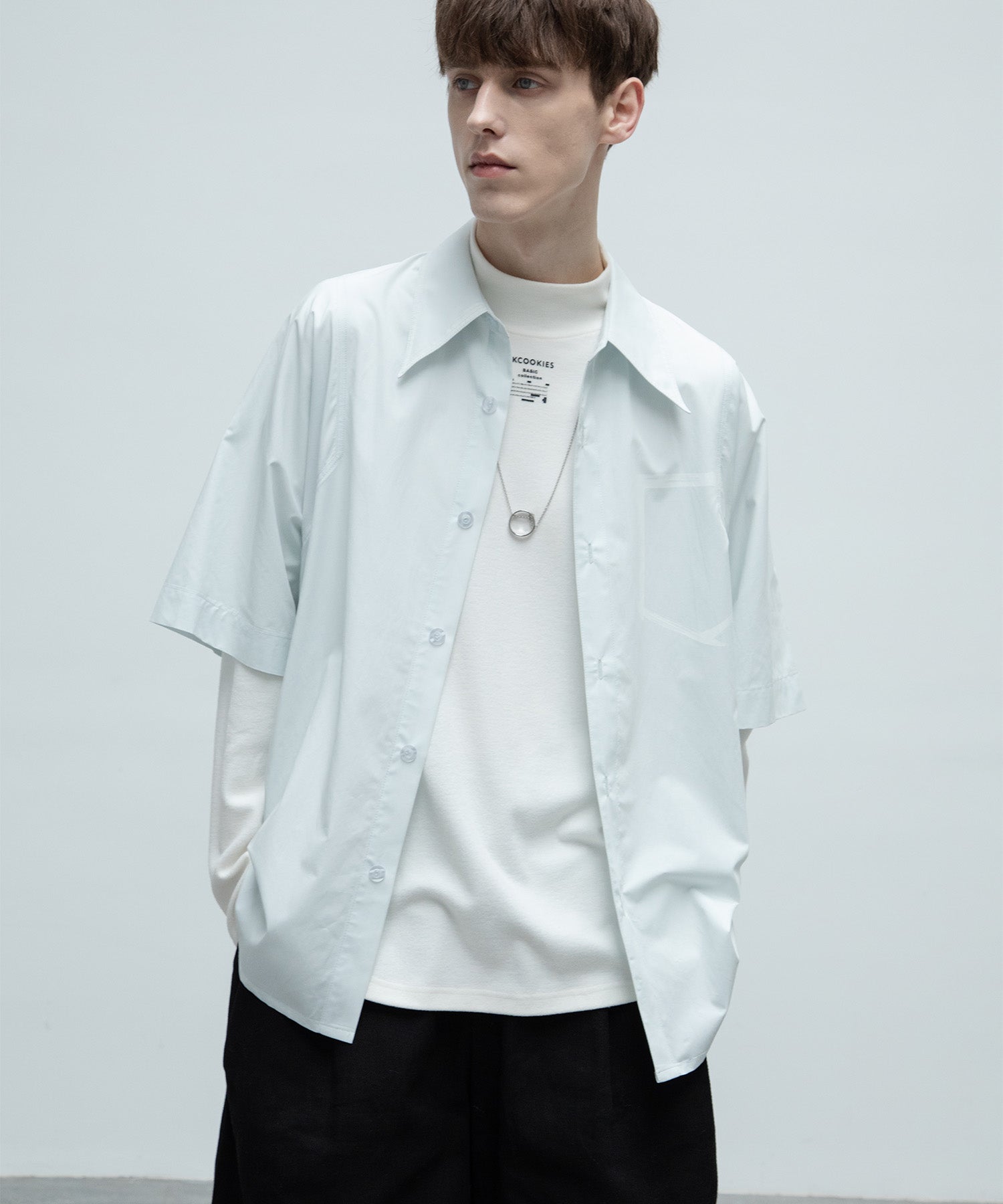 [UNISEX] Brushed paint overshirt 