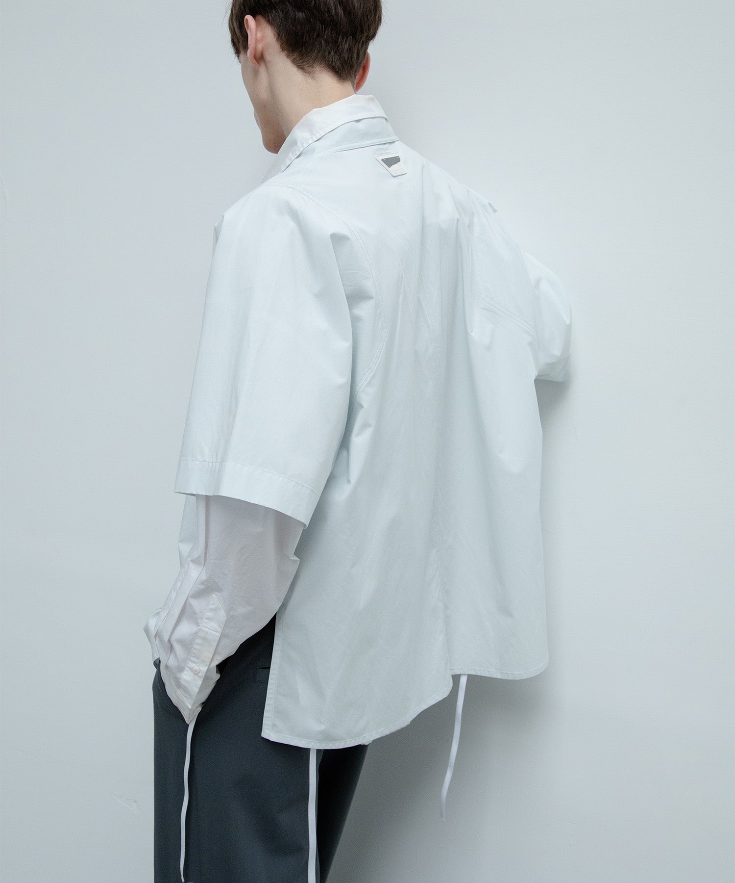 [UNISEX] Brushed paint overshirt 