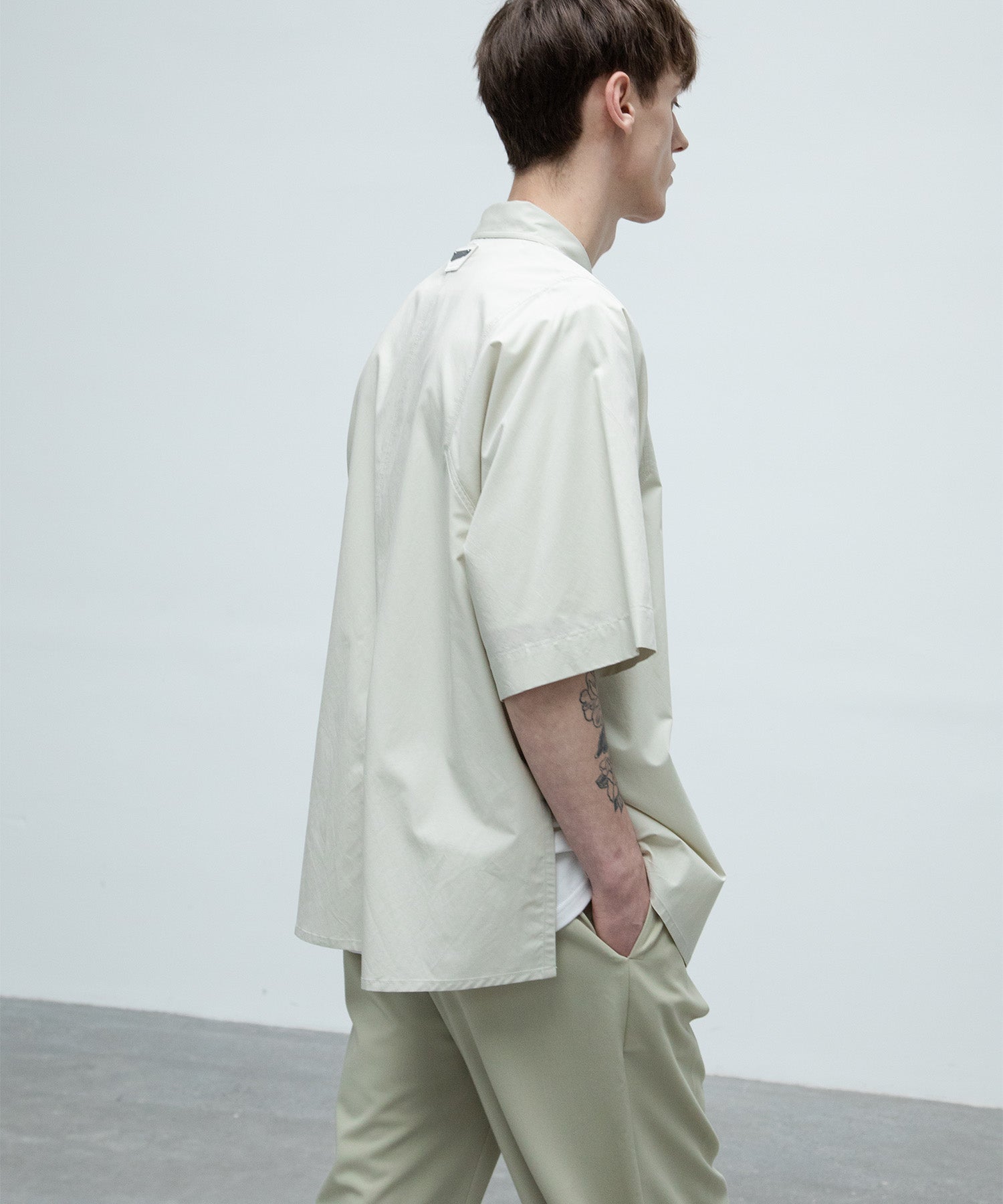 [UNISEX] Brushed paint overshirt 