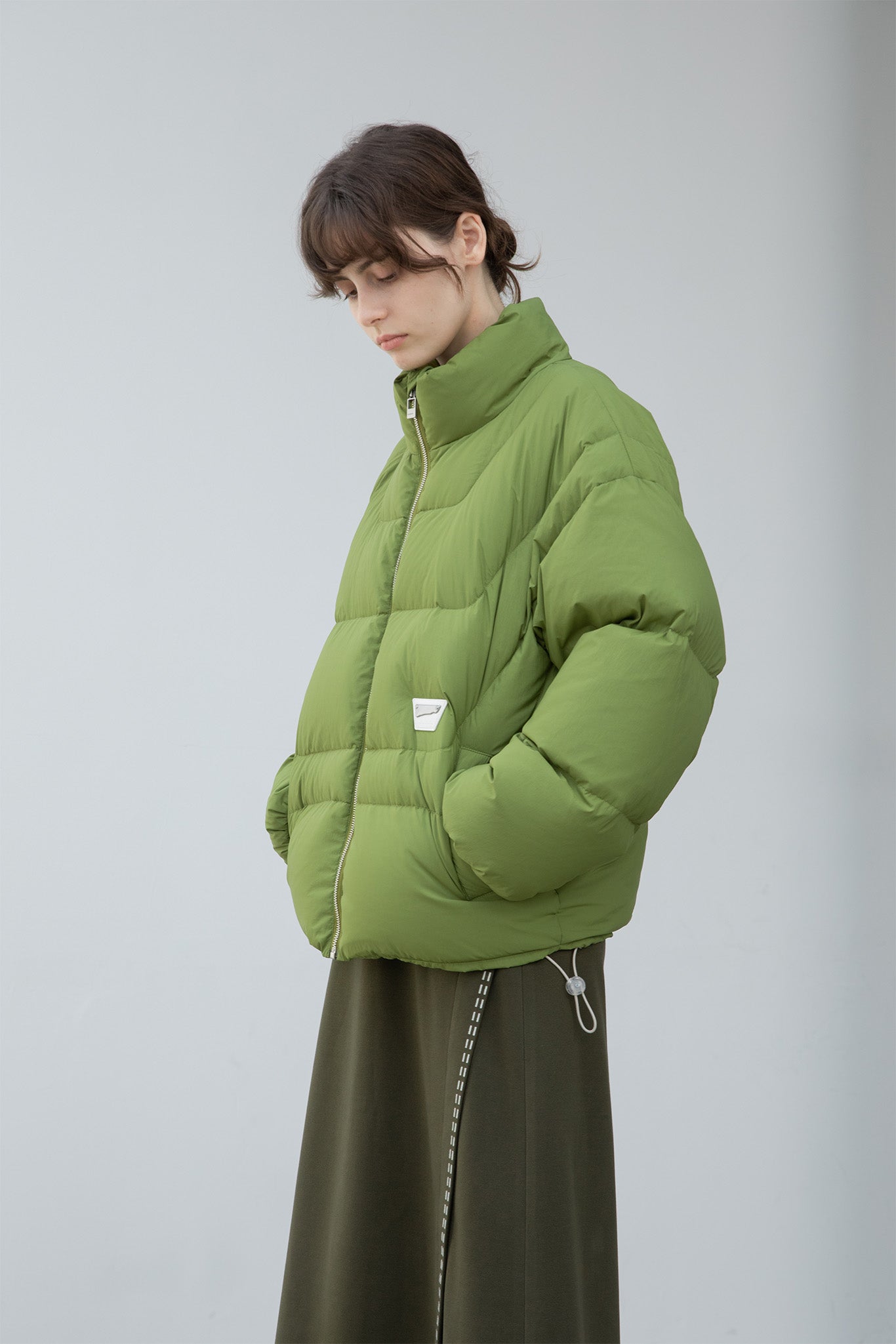 color volume down jacket 