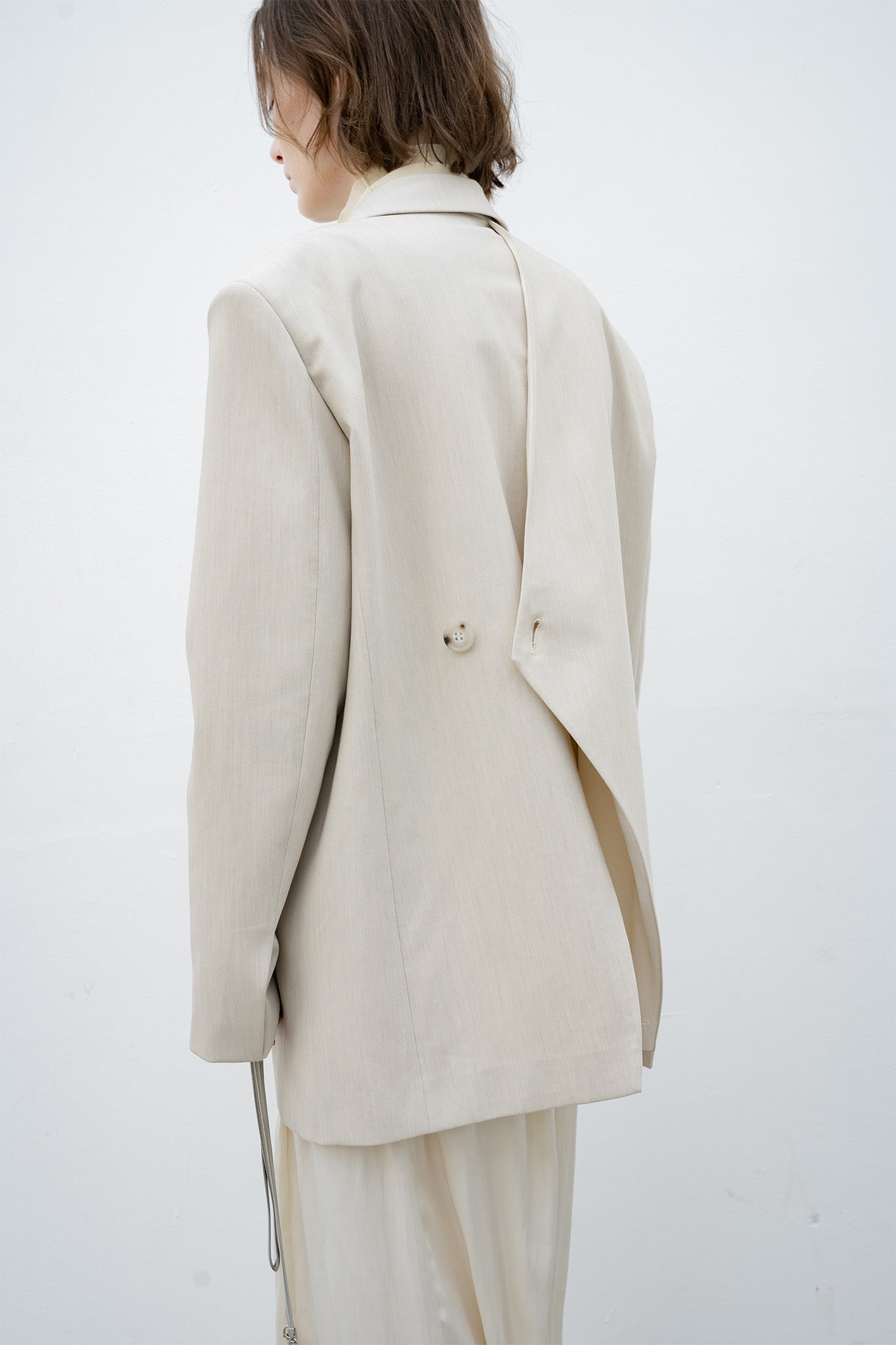 Back cut double tailored jacket/blazer 