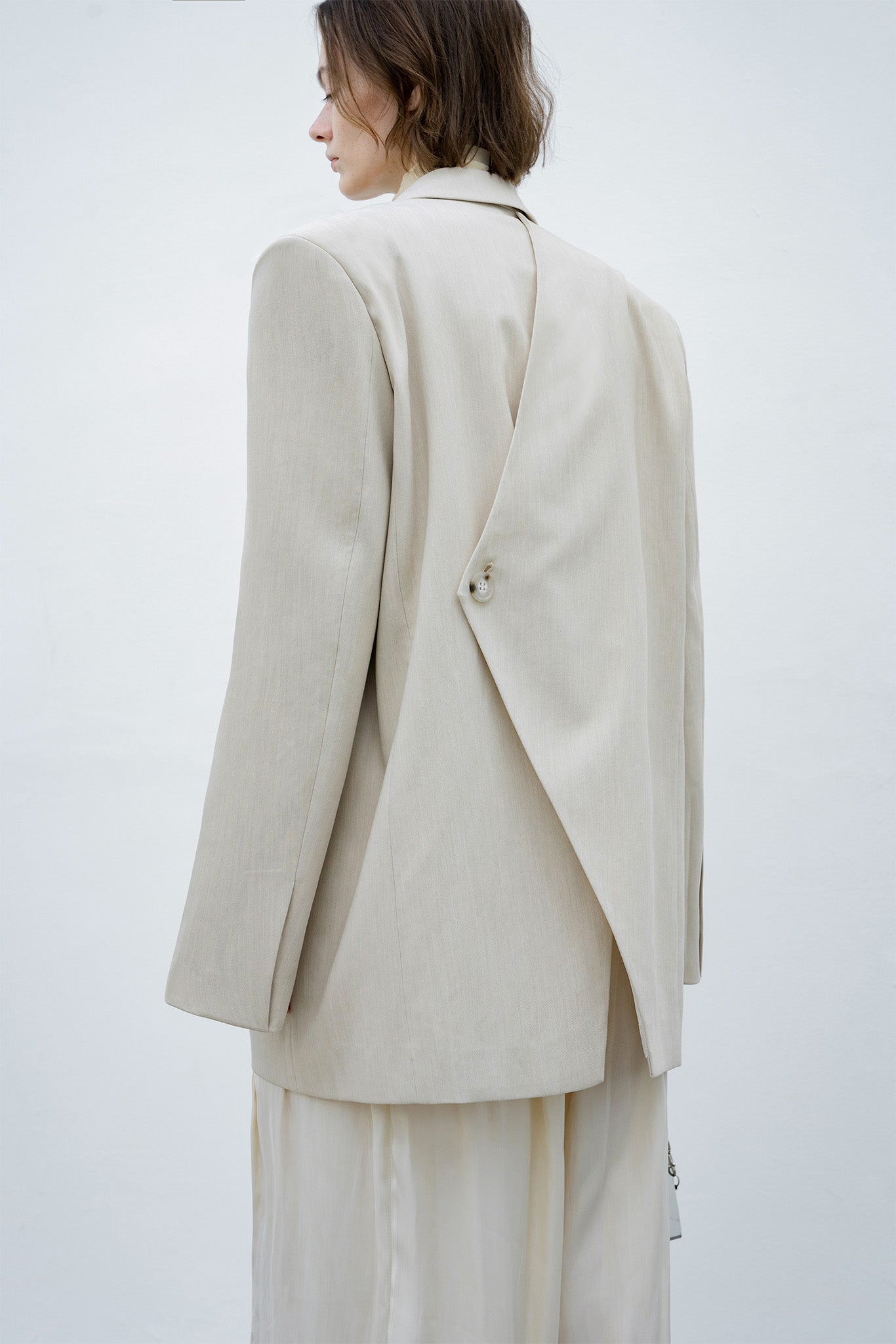 Back cut double tailored jacket/blazer 